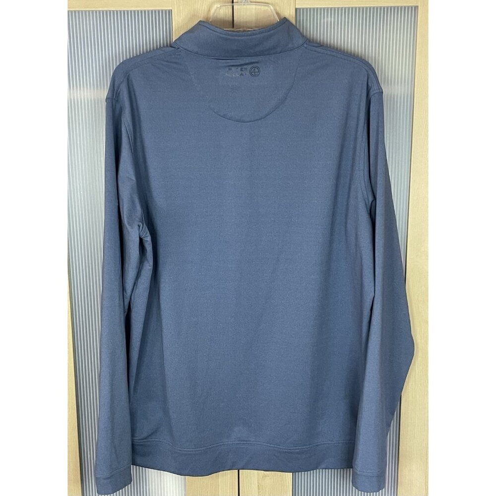 Peter Millar Quarter Zip Sweatshirt Mens L‎ Blue Crown Golf Pullover WGA Casual - Picture 4 of 5